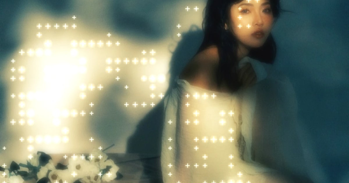 Starlight sparkle effect applied to a dreamy night photo with light flares